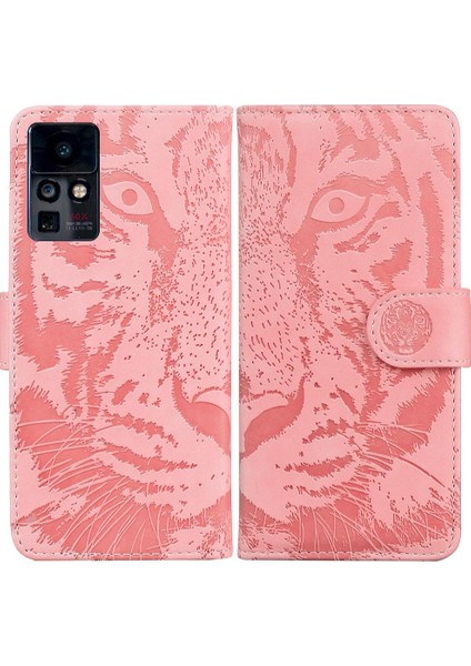 Infinix Sıfır x Pro Deri Cüzdan Kabartmalı Sevimli Kaplan Için Flip Case (Yurt Dışından)
