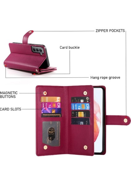 Samsung Galaxy S21 Standı Iş Çok Fonksiyonlu Kayış Için Flip Case (Yurt Dışından) fiyatları