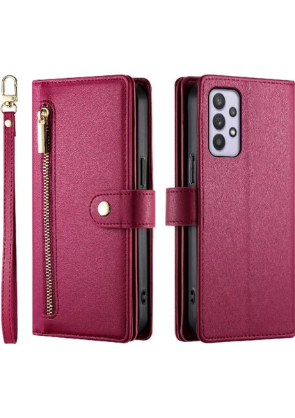Samsung Galaxy A32 5g Için Flip Case Crossbody Kayış Çok Fonksiyonlu Standı (Yurt Dışından)