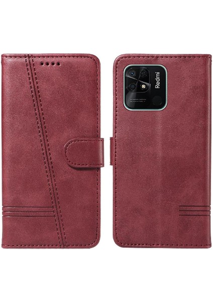 Kredi Kartı Yuvası ile Xiaomi Redmi 10C Için Filp Durumda Cüzdan Telefon Kılıfı Pu (Yurt Dışından) fırsatları