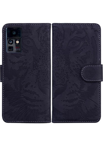 Infinix Sıfır x Pro Deri Cüzdan Kabartmalı Sevimli Kaplan Için Flip Case (Yurt Dışından)