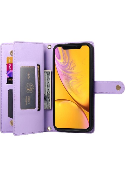 IPhone Xr Standı Cüzdan Çok Fonksiyonlu Crossbody Askısı Için Flip Case (Yurt Dışından) fiyatları