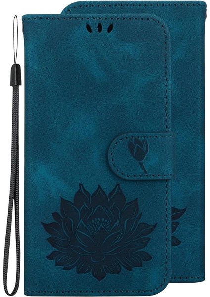 Oneplus Nord Ce 2 5g Kabartma Lotus Çiçek Cüzdan Kickstand Için Flip Case (Yurt Dışından)