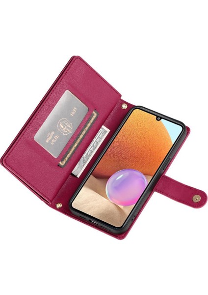 BDT Boutique Samsung Galaxy A32 4g Çok Fonksiyonlu Iş Standı Kayışı Için Flip Case (Yurt Dışından)