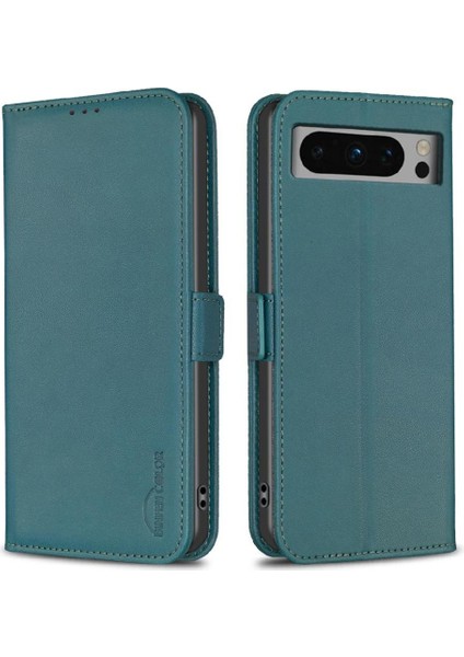 Google Piksel 8 Pro Kickstand Pu Deri Cüzdan Kart Yuvaları Için Flip Case (Yurt Dışından)