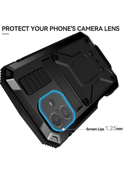 IPhone 16 Için Metal Kasa Withkickstand 360 Tam Vücut Koruyucu Kapak (Yurt Dışından) fırsatları