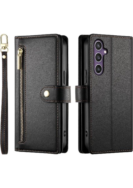 Samsung Galaxy S24 Artı Çok Fonksiyonlu Cüzdan Iş Için Flip Case (Yurt Dışından)