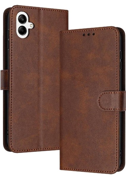 Kart Yuvası ile Samsung Galaxy A06 Kickstand Pu Deri Için Flip Case (Yurt Dışından)