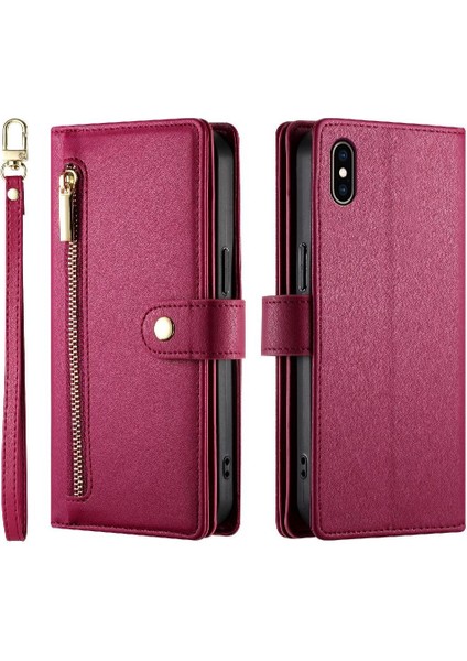 IPhone Xs Max Çok Fonksiyonlu Cüzdan Iş Crossbody Için Flip Case (Yurt Dışından) fiyatları