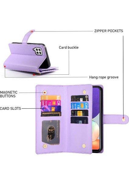 Samsung Galaxy A22 4g Iş Cüzdan Çok Fonksiyonlu Standı Için Flip Case (Yurt Dışından) indirimleri