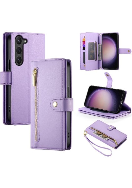 Samsung Galaxy S23 Çok Fonksiyonlu Cüzdan Crossbody Kayış Için Flip Case (Yurt Dışından) modelleri