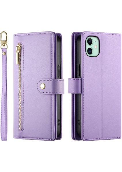 IPhone 11 Için Flip Case Crossbody Kayış Standı Cüzdan Çok Fonksiyonlu (Yurt Dışından) modelleri