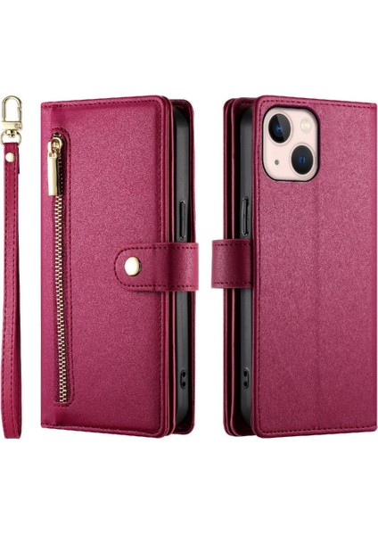 IPhone 13 Için Flip Case Mini Crossbody Kayış Iş Çok Fonksiyonlu (Yurt Dışından)