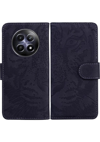 Realme 12 5g Kabartmalı Sevimli Kaplan Deri Cüzdan Kickstand Için Flip Case (Yurt Dışından)