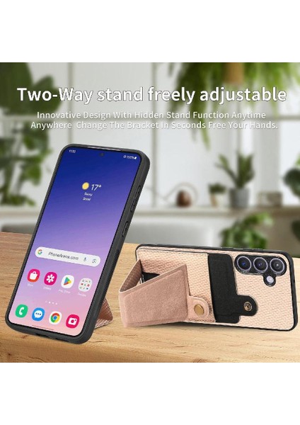 Samsung Galaxy S24 Manyetik Tasarım Cardholder Için Kılıf Braketi Standı (Yurt Dışından) modelleri