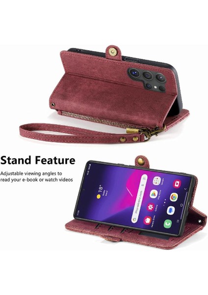 Samsung Galaxy S24 Için Flip Case Ultra Deri Kılıf Darbeye Basit (Yurt Dışından) fiyatları