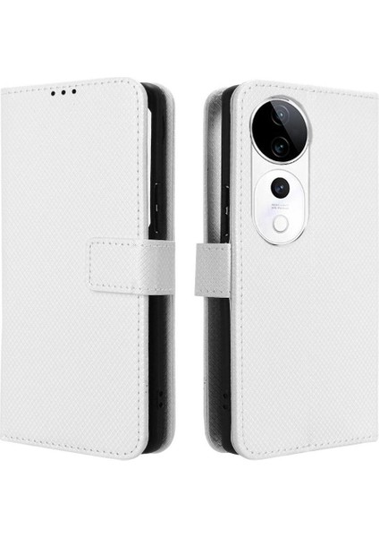 Vivo S19 Pro 5g Için Kickstand Kart Tutucu Kapak Manyetik Cüzdan (Yurt Dışından)