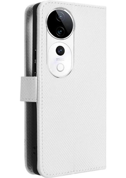 Vivo S19 Pro 5g Için Kickstand Kart Tutucu Kapak Manyetik Cüzdan (Yurt Dışından)