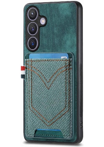 Samsung Galaxy S24 Artı Kot Cep Tasarım Crad Yuvası Manyetik (Yurt Dışından) fiyatları