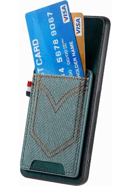 Samsung Galaxy S24 Artı Kot Cep Tasarım Crad Yuvası Manyetik (Yurt Dışından) fırsatları