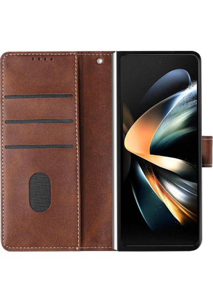 Samsung Galaxy Z Için Flip Case ile 4 5g Kickstand Saf Renk Kat (Yurt Dışından)