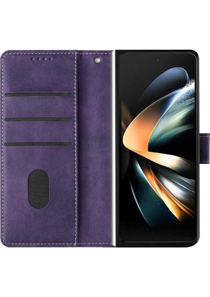 Samsung Galaxy Z Için Flip Case Kart ile Toka Saf Renk ile 6 5g Kat (Yurt Dışından)