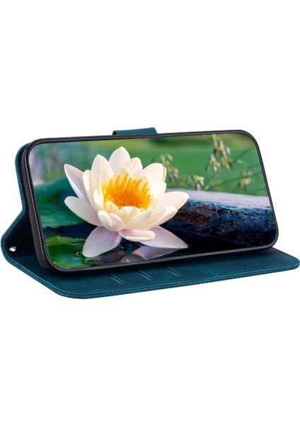 Onur X9A Cüzdan Kabartma Lotus Çiçek Kickstand Manyetik Için Flip Case (Yurt Dışından)