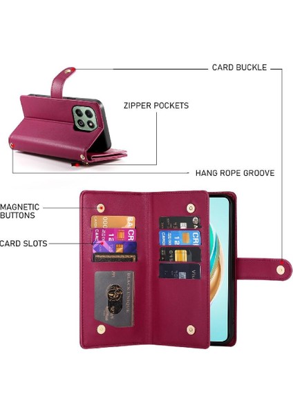 Onur X6B Cüzdan Çok Fonksiyonlu Iş Crossbody Kayış Için Flip Case (Yurt Dışından) fırsatları