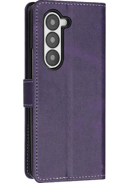 Samsung Galaxy Z Için Flip Case Kart ile Toka Saf Renk ile 6 5g Kat (Yurt Dışından)