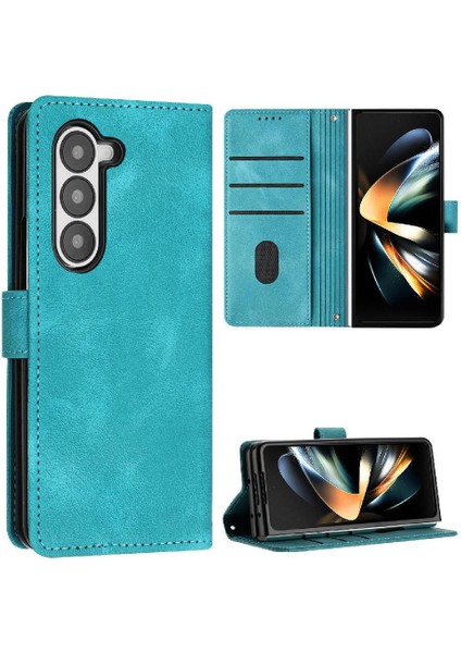 Samsung Galaxy Z Için Flip Case Fold 6 5g Kart Ekleme Pu Deri Cüzdan (Yurt Dışından)