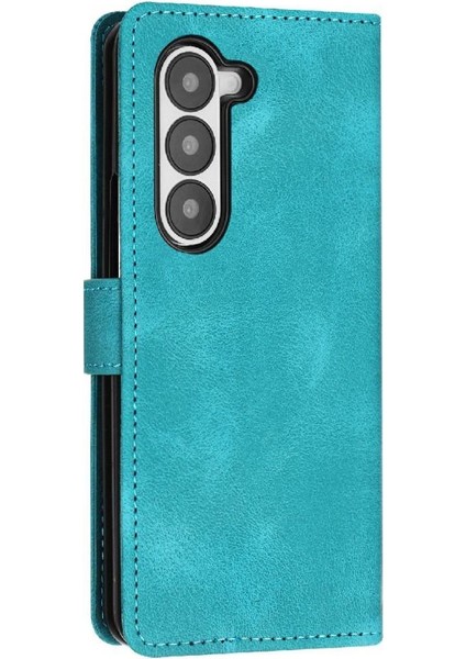 Samsung Galaxy Z Için Flip Case Fold 6 5g Kart Ekleme Pu Deri Cüzdan (Yurt Dışından)