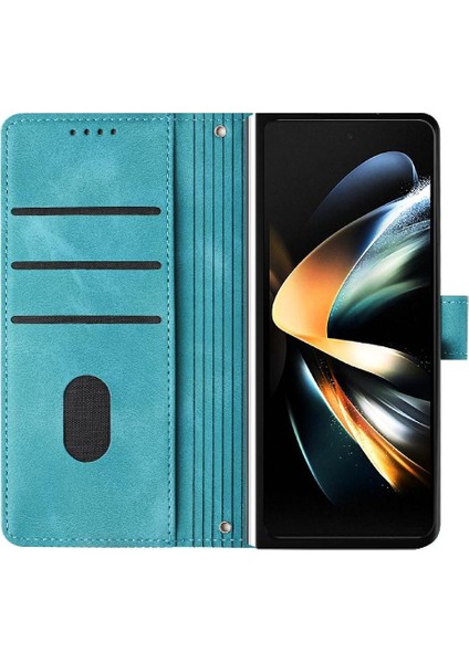 Samsung Galaxy Z Için Flip Case Fold 6 5g Kart Ekleme Pu Deri Cüzdan (Yurt Dışından)