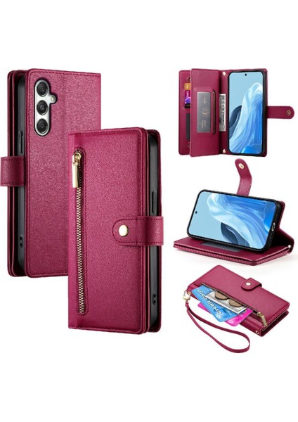 Samsung Galaxy M35 Cüzdan Çok Fonksiyonlu Iş Standı Için Flip Case (Yurt Dışından)