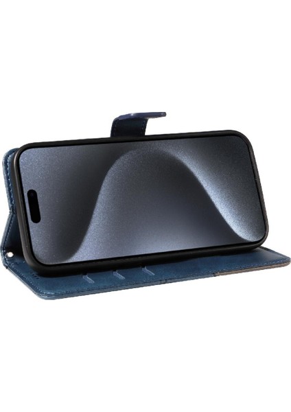 Elmas Dikiş Deri ile IPhone 15 Pro ve Kart Yuvası Için Flip Case (Yurt Dışından) fiyatları