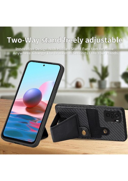 Xiaomi Redmi Not 10 Için Kılıf 4g Standı Fonksiyonu Cardholder Manyetik Tasarım (Yurt Dışından) fiyatları