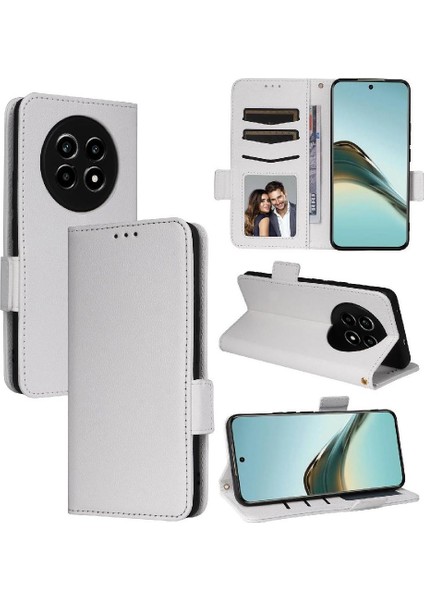 Realme 13 Pro Artı Manyetik Kart Yuvaları Için Flip Case Tutucu Yan Toka Pu (Yurt Dışından)