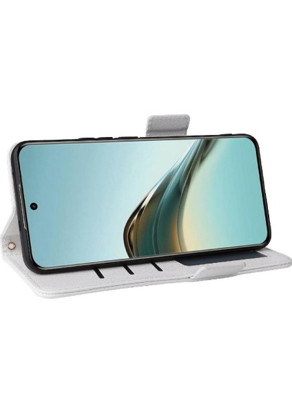 Realme 13 Pro Artı Manyetik Kart Yuvaları Için Flip Case Tutucu Yan Toka Pu (Yurt Dışından)
