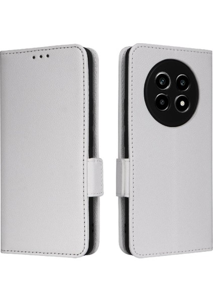 Realme 13 Pro Artı Manyetik Kart Yuvaları Için Flip Case Tutucu Yan Toka Pu (Yurt Dışından)