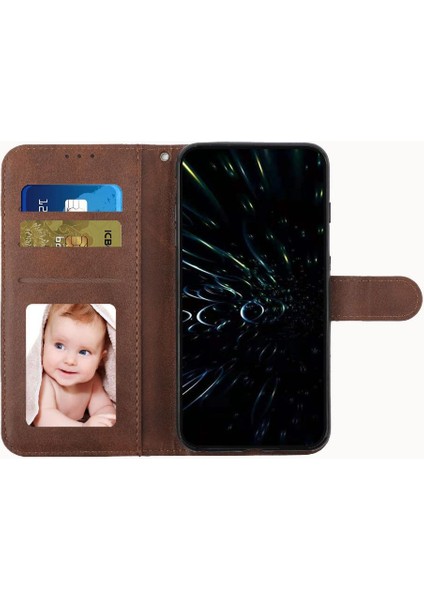 Manyi Mall Samsung Galaxy M35 Yan Toka Kart Ekleme Kickstand Pu Için Flip Case (Yurt Dışından)