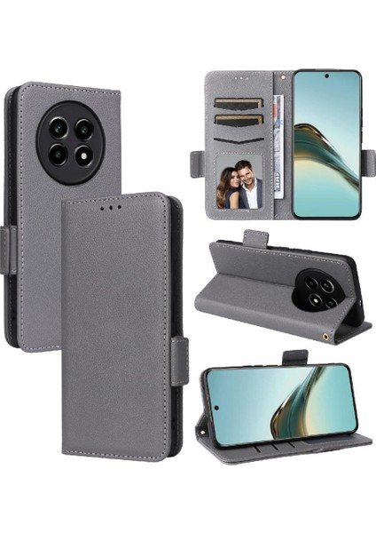 Realme 13 Pro Artı Manyetik Kart Yuvaları Için Flip Case Tutucu Yan Toka Pu (Yurt Dışından)