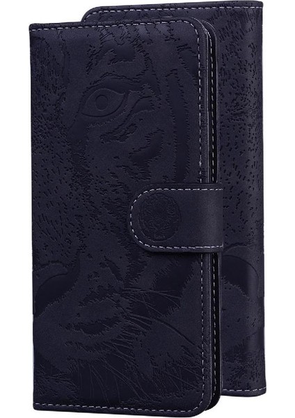 Motorola Moto Kenar 50 Pro Için Flip Case Kabartmalı Sevimli Kaplan Deri Cüzdan (Yurt Dışından)