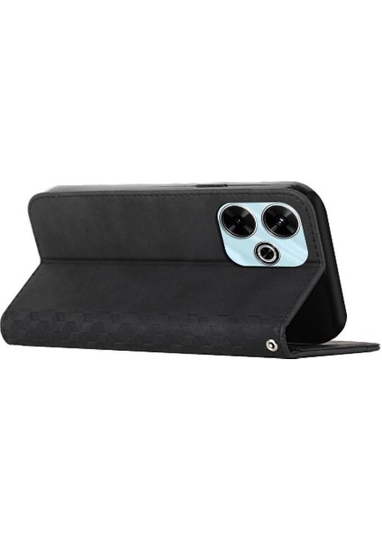 Xiaomi Poco M6 4g Pu Deri Cüzdan Kickstand Kart Için Flip Case (Yurt Dışından)