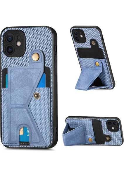 IPhone 11 Için Kılıf Standı Fonksiyonu Braketi Manyetik Tasarım Kart Sahibi (Yurt Dışından)