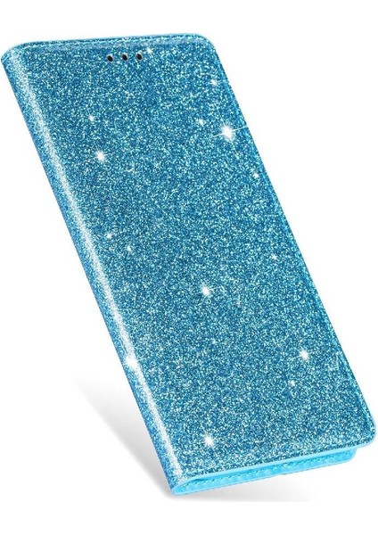 Samsung Galaxy NOTE10 Pu Deri Manyetik Kapatma Için Glitter Flip Case (Yurt Dışından)