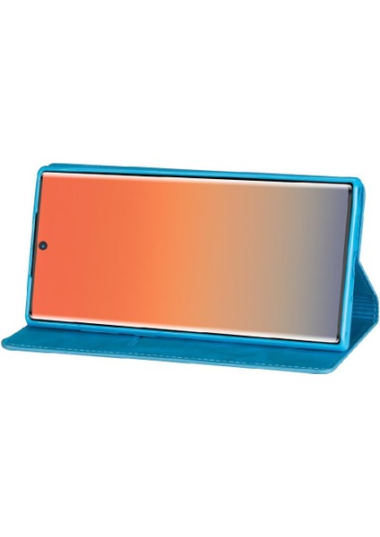 Samsung Galaxy NOTE10 Pu Deri Manyetik Kapatma Için Glitter Flip Case (Yurt Dışından)