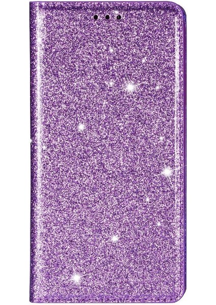 Samsung Galaxy NOTE10 Pu Deri Manyetik Kapatma Için Glitter Flip Case (Yurt Dışından)