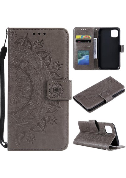 Xiaomi Poco M6 4g Için Flip Case Pu Deri Kickstand Cüzdan Kılıf Totem (Yurt Dışından)