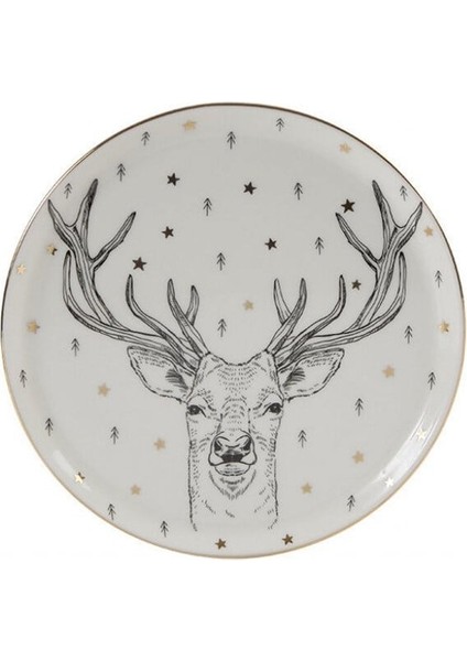 Forest Deer Düz Tabak 20cm