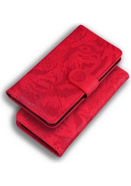 Oppo Oppo 12 5g Için Flip Case Kabartmalı Sevimli Kaplan Kickstand Koruyucu (Yurt Dışından) modelleri