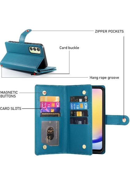 Samsung Galaxy A25 Iş Cüzdan Standı Için Flip Case Çok Fonksiyonlu (Yurt Dışından) modelleri